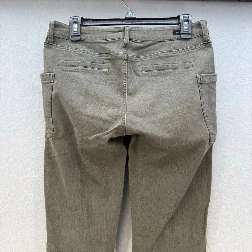 Liverpool Cargo Jeans Women's 8/29 Olive Green The Ankle Cargo Skinny Preppy - Picture 4 of 16